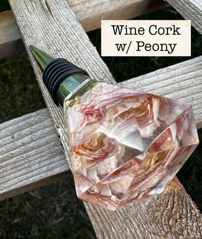 Wine Cork _ Peony