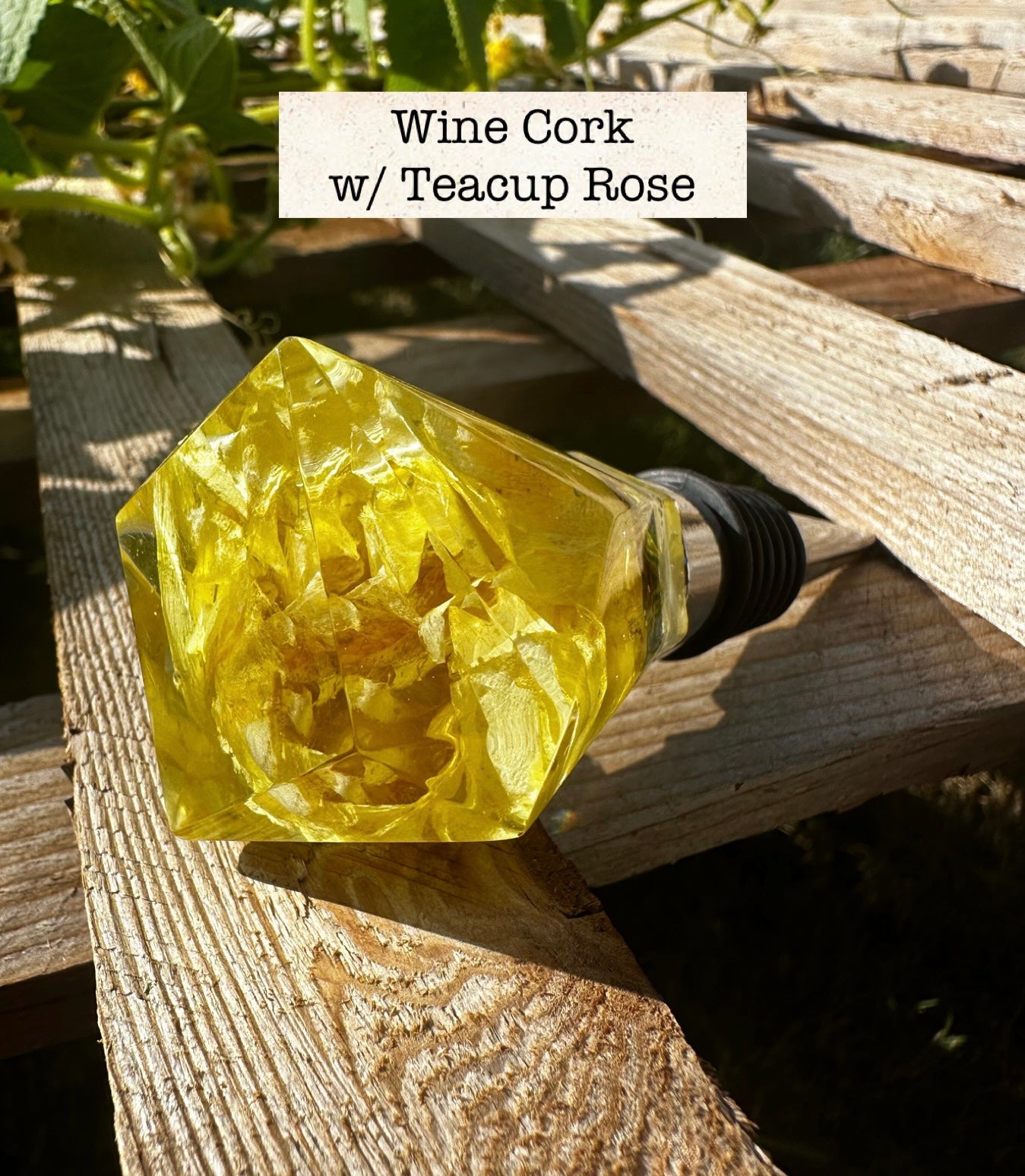 Wine Cork _ Teacup Rose