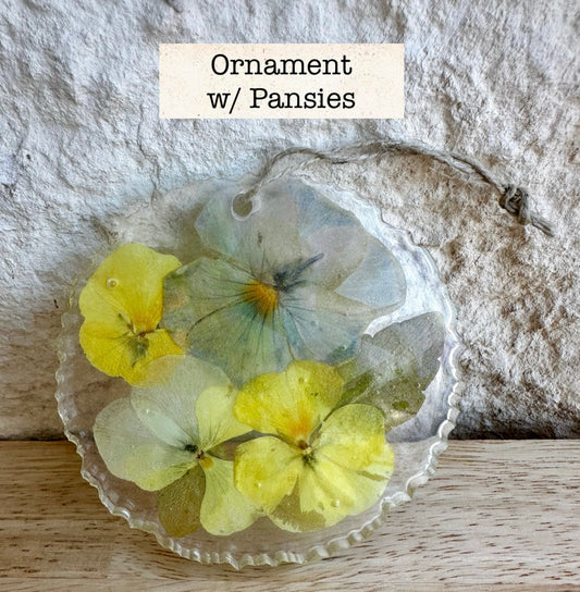 Ornament _ Pansy (holographic)